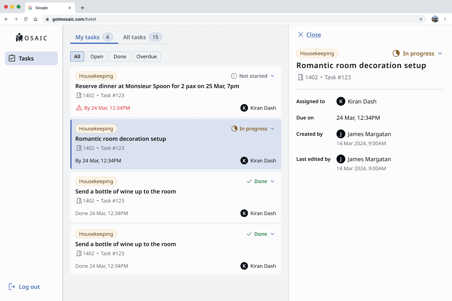 Four Points AI-powered WhatsApp Task Manager