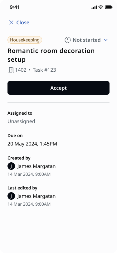 Mobile Task Acceptance